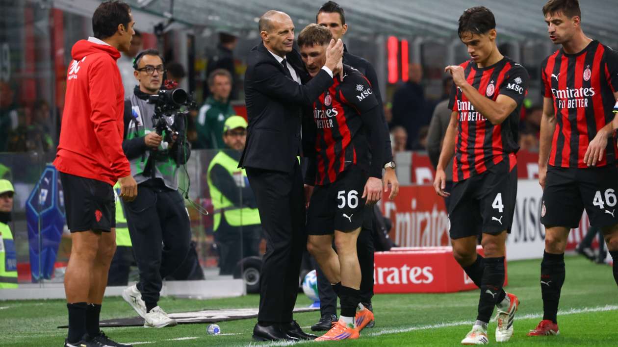 Allegri lauds Milan players in hard-fought victory against Roma