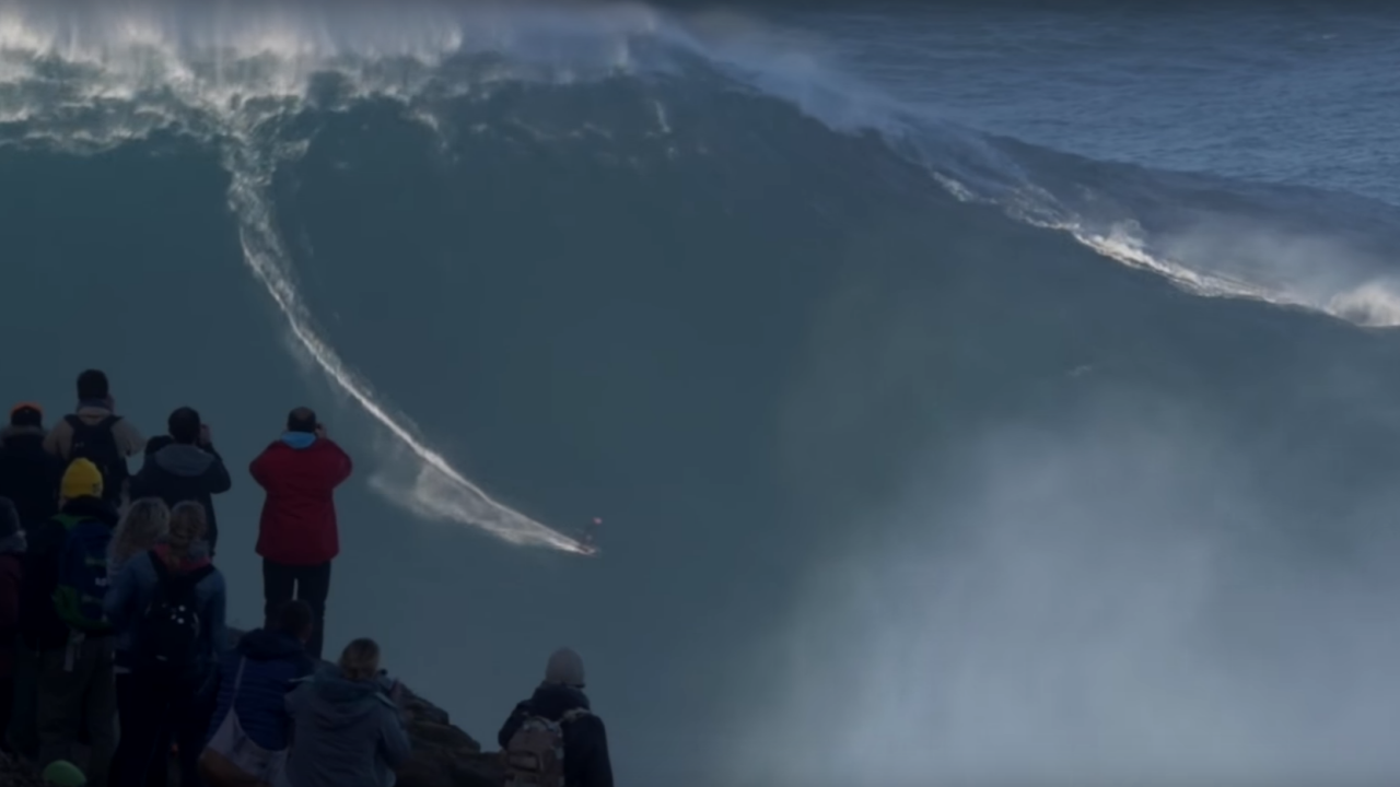 WATCH German surfer Sebastian Steudtner takes on massive wave
