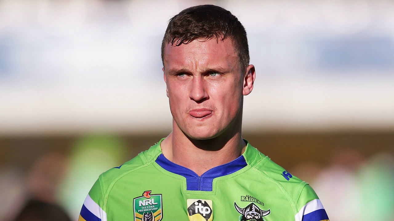 Jack wighton of the raiders looks on during the round 18 nrl match between the melbourne storm and . Canberra Raiders hand down six-week suspension to Jack Wighton over