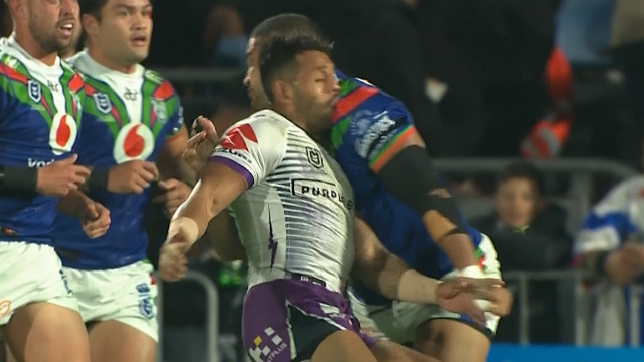 Warriors v Storm: Josh Addo-Carr forced from field after ...