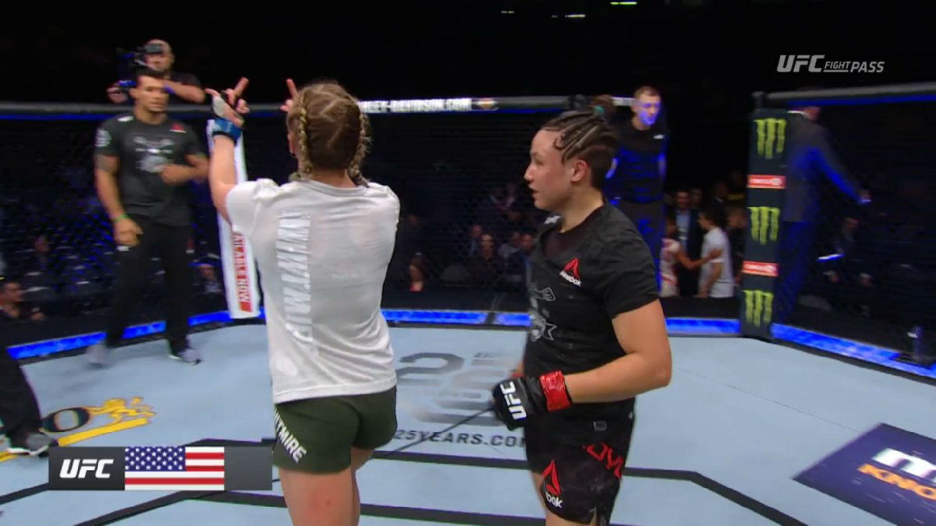 UFC 226: Emily 'Spitfire' Whitmire explodes at Vinny Magalhaes after ...