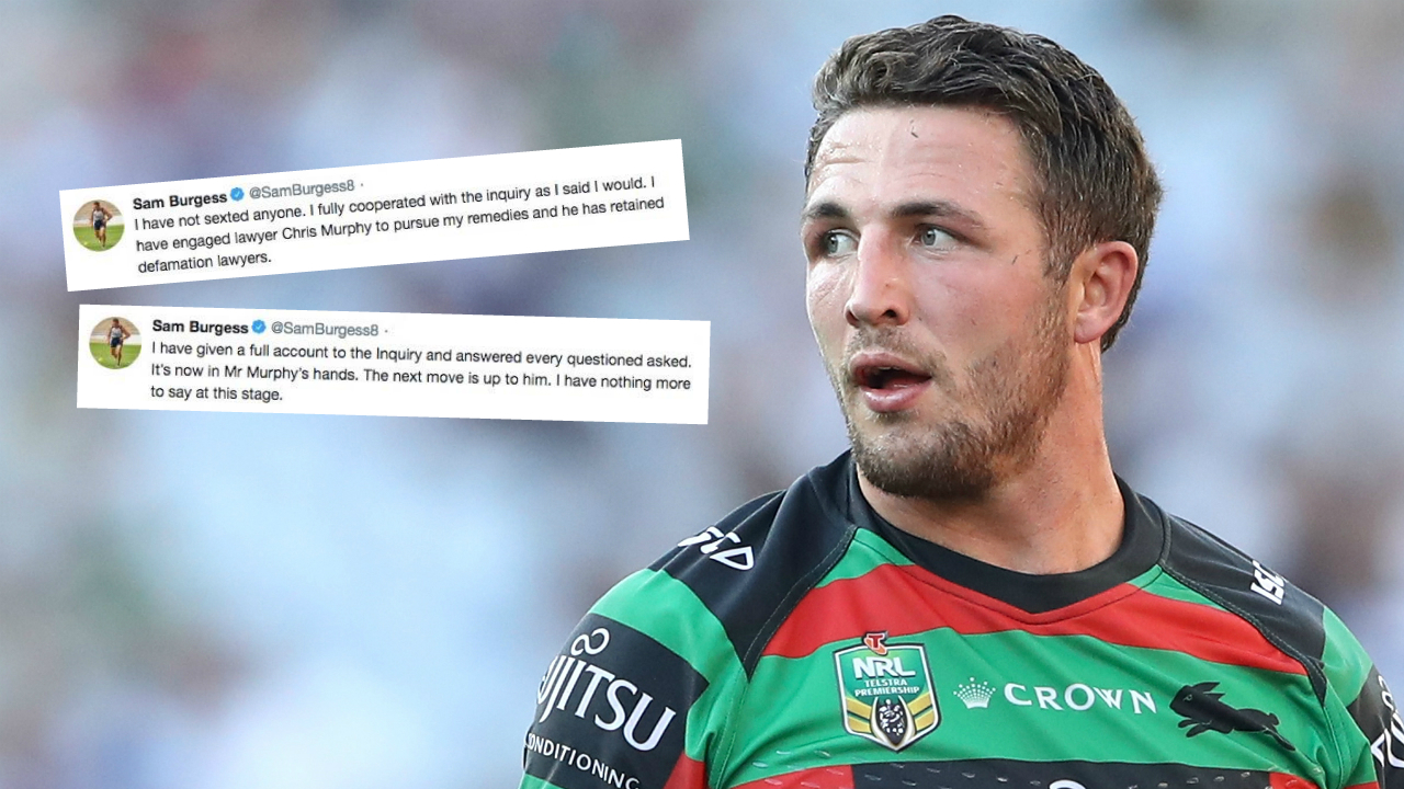 Sam Burgess considers legal action over sexting allegations: 'I have not sexted anyone ...