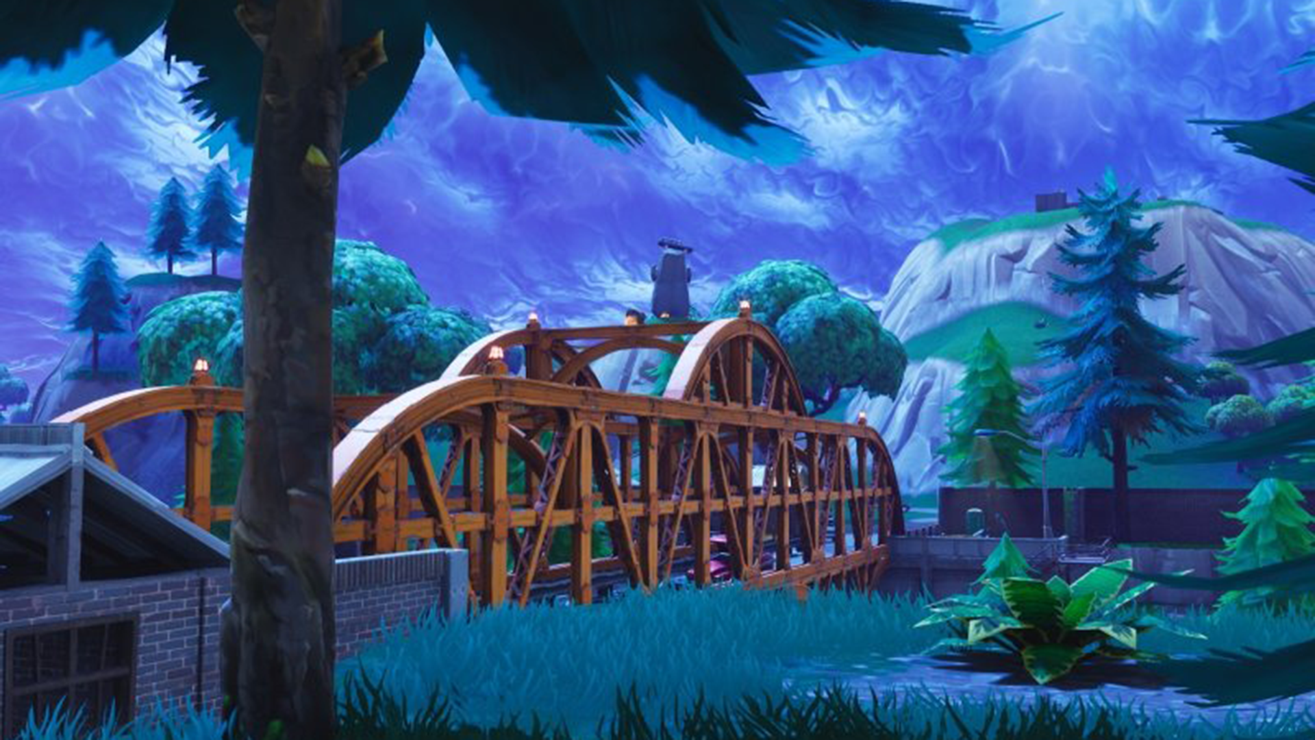 fortnite week 8 challenges map with jigsaw puzzle pieces under bridges caves sporting news - fortnite find puzzle pieces under bridges and in caves