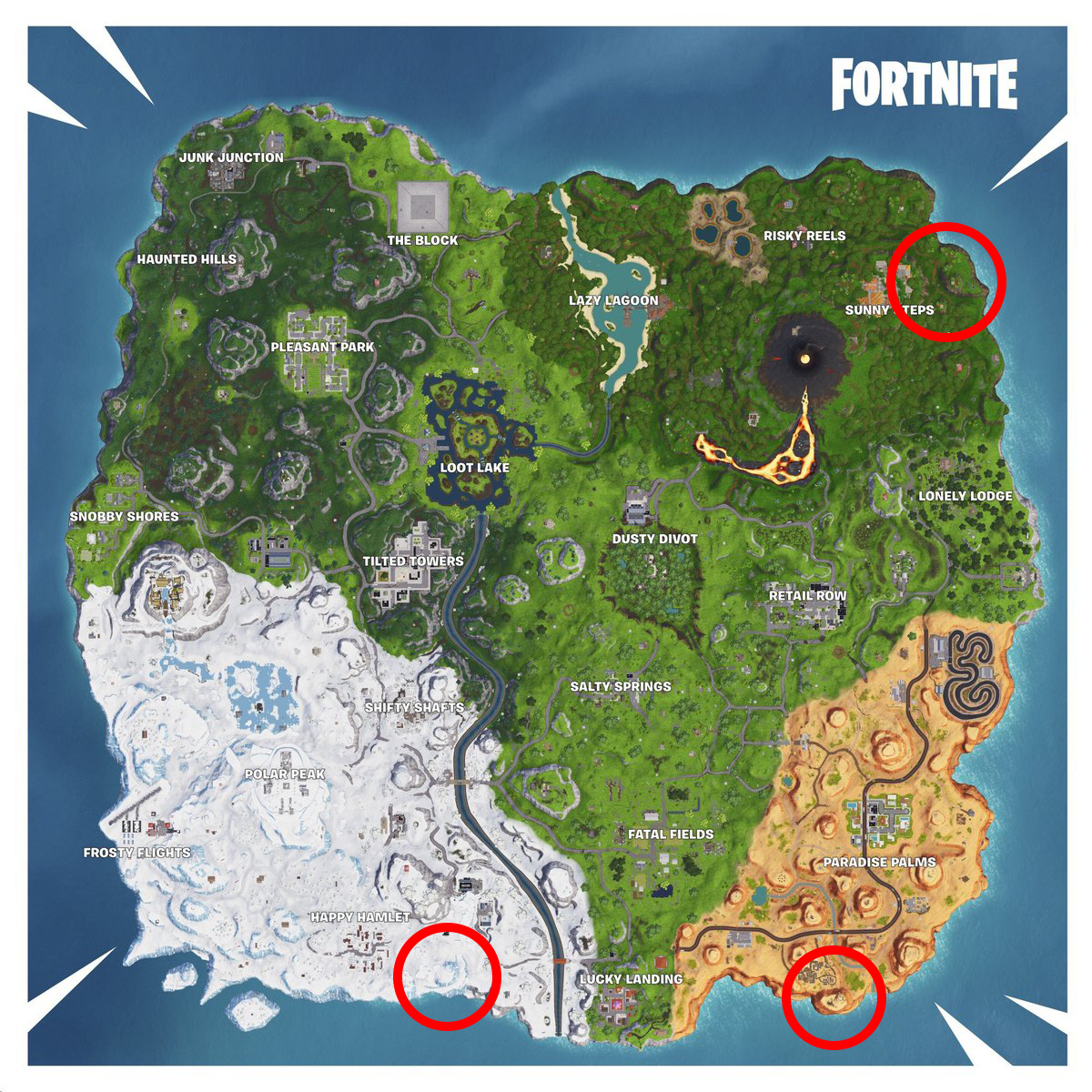 Where are the giant faces on 'Fortnite' map? Locations for ... - 1200 x 1200 png 2314kB