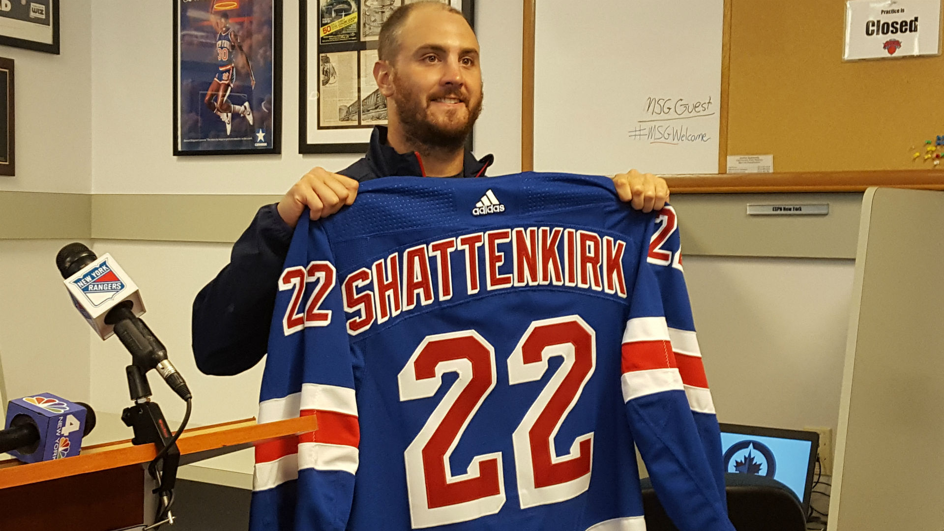 Mens New York Rangers Kevin Shattenkirk #22 Authentic Adidas