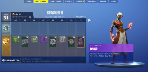 fortnite season 8 map battle pass patch notes skins and more from new release sporting news canada - blue ember fortnite png