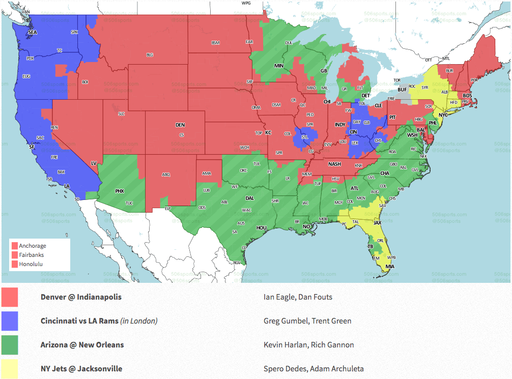 Nfl Coverage Map Week 8 World Map