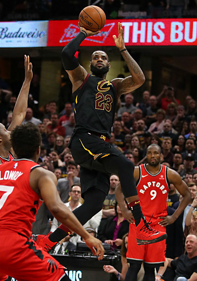 bank expired draft James' NBA LeBron playoffs Raptors vs. 2018: winner game