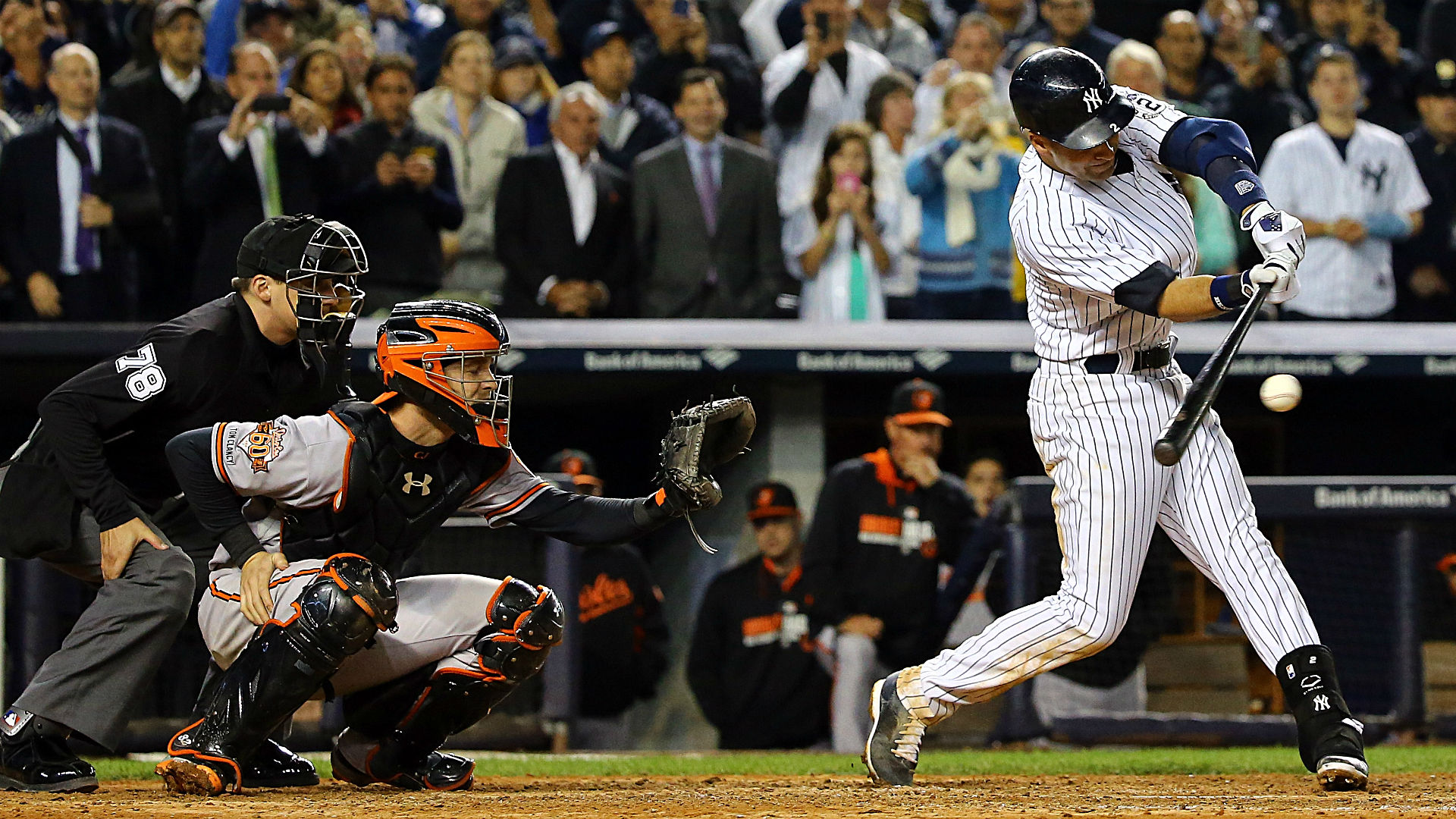 Derek Jeter delivers walkoff magic in final at-bat at Yankee Stadium | Sporting News