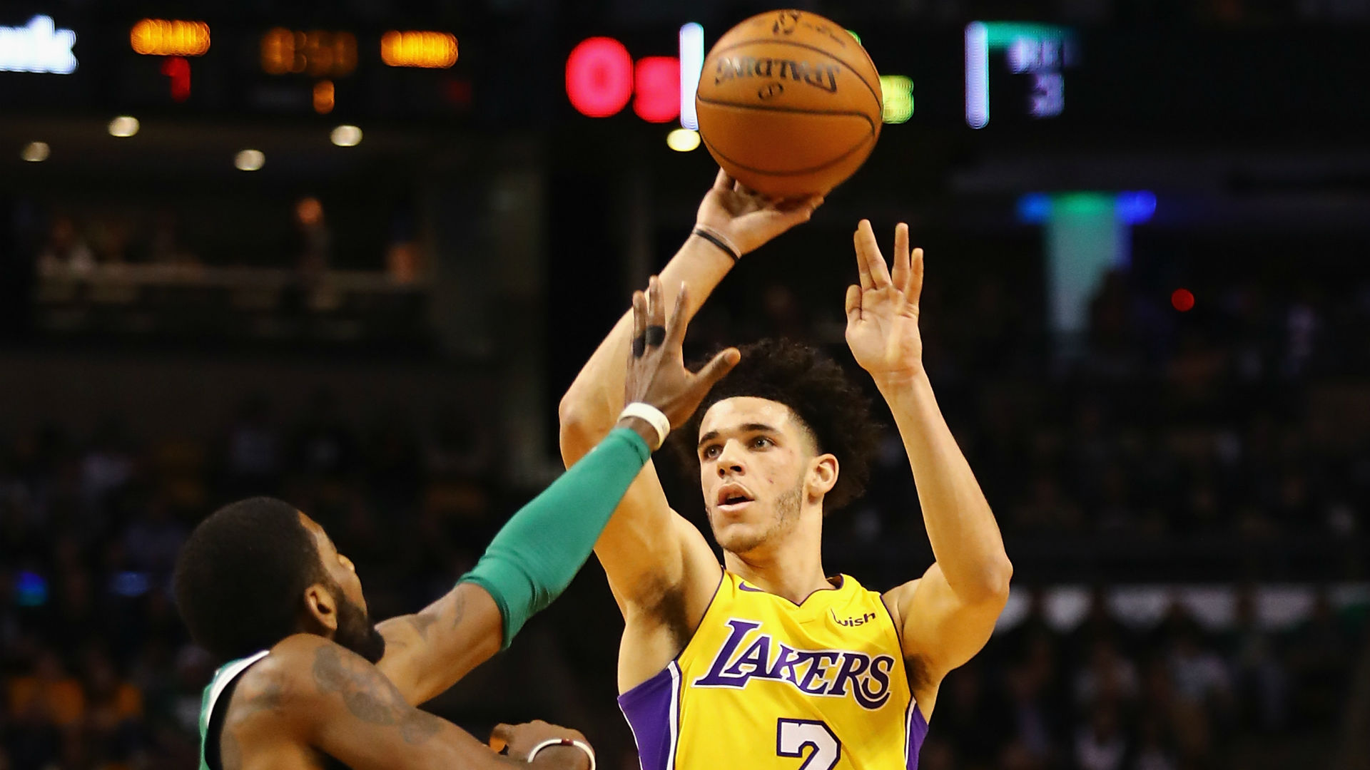 Image result for lonzo ball shooting