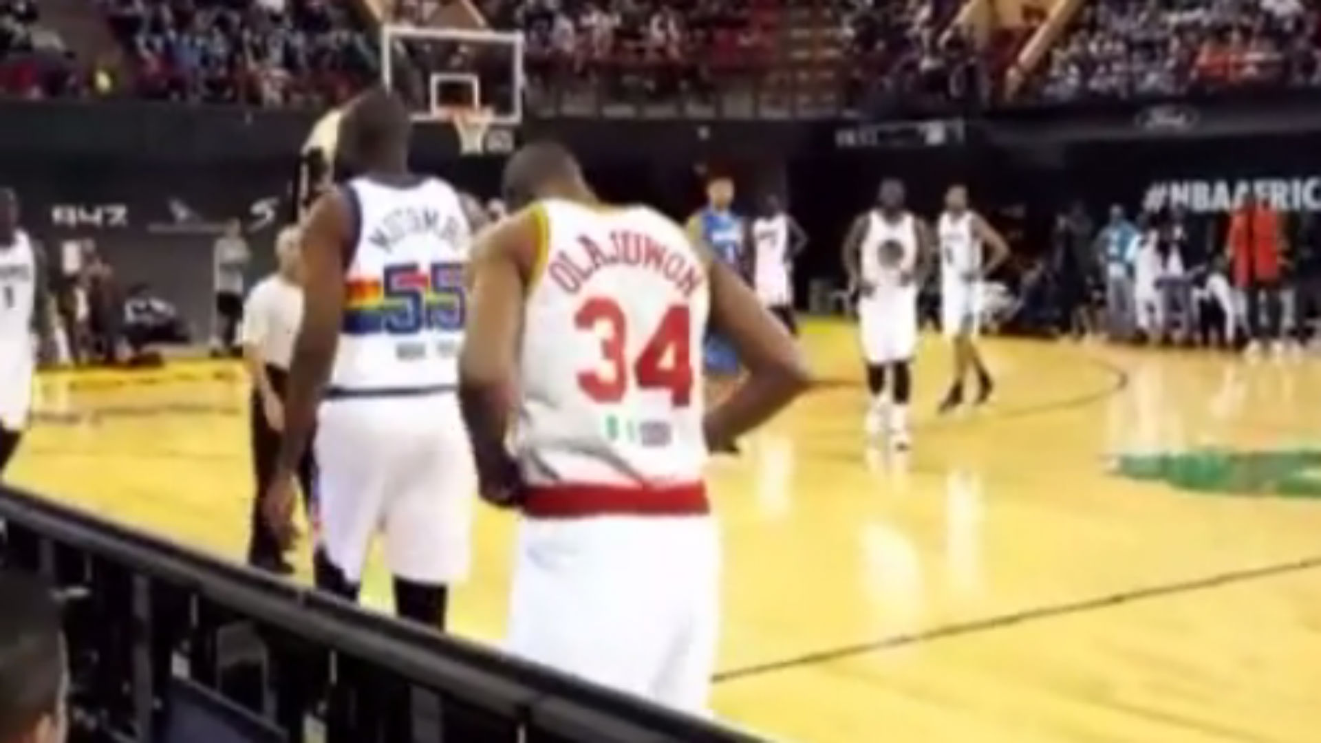 Dikembe Mutombo, Hakeem Olajuwon come off the bench for Team Africa ...