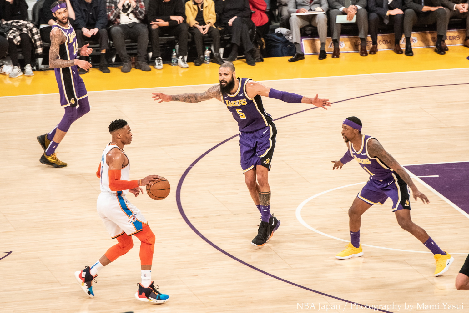 MSP_0161 Thunder vs Lakers, Photo by Mami Yasui/NBA Japan