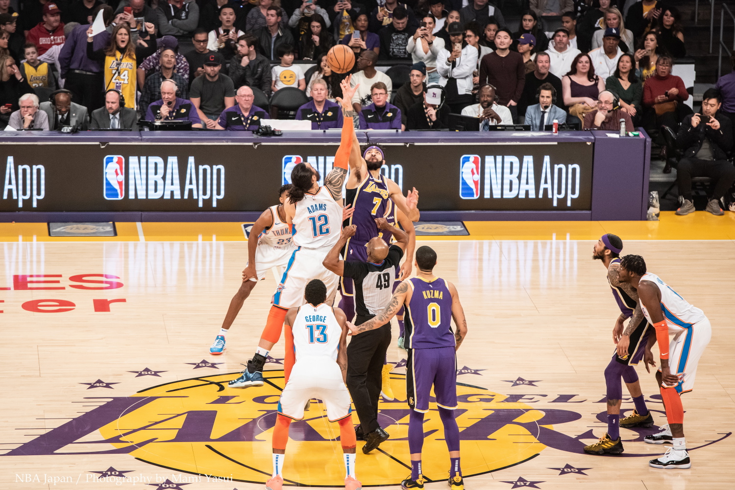MSP_0005 Thunder vs Lakers, Photo by Mami Yasui/NBA Japan