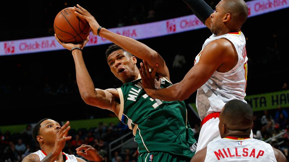 Giannis Antetokounmpo awakens as a 6 11 point guard playing Giannis Antetokounmpo awakens as a 6 11 point guard playing
