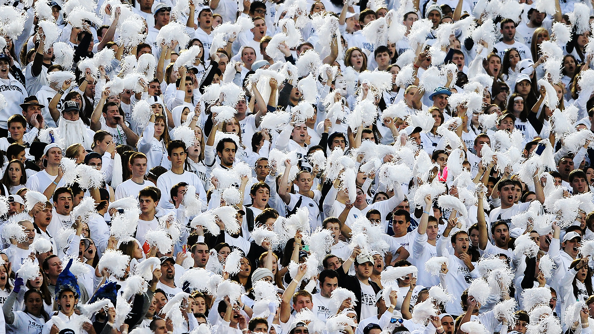 high school white out football game