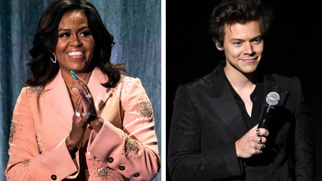 Download Michelle Obama Harry Styles Gif