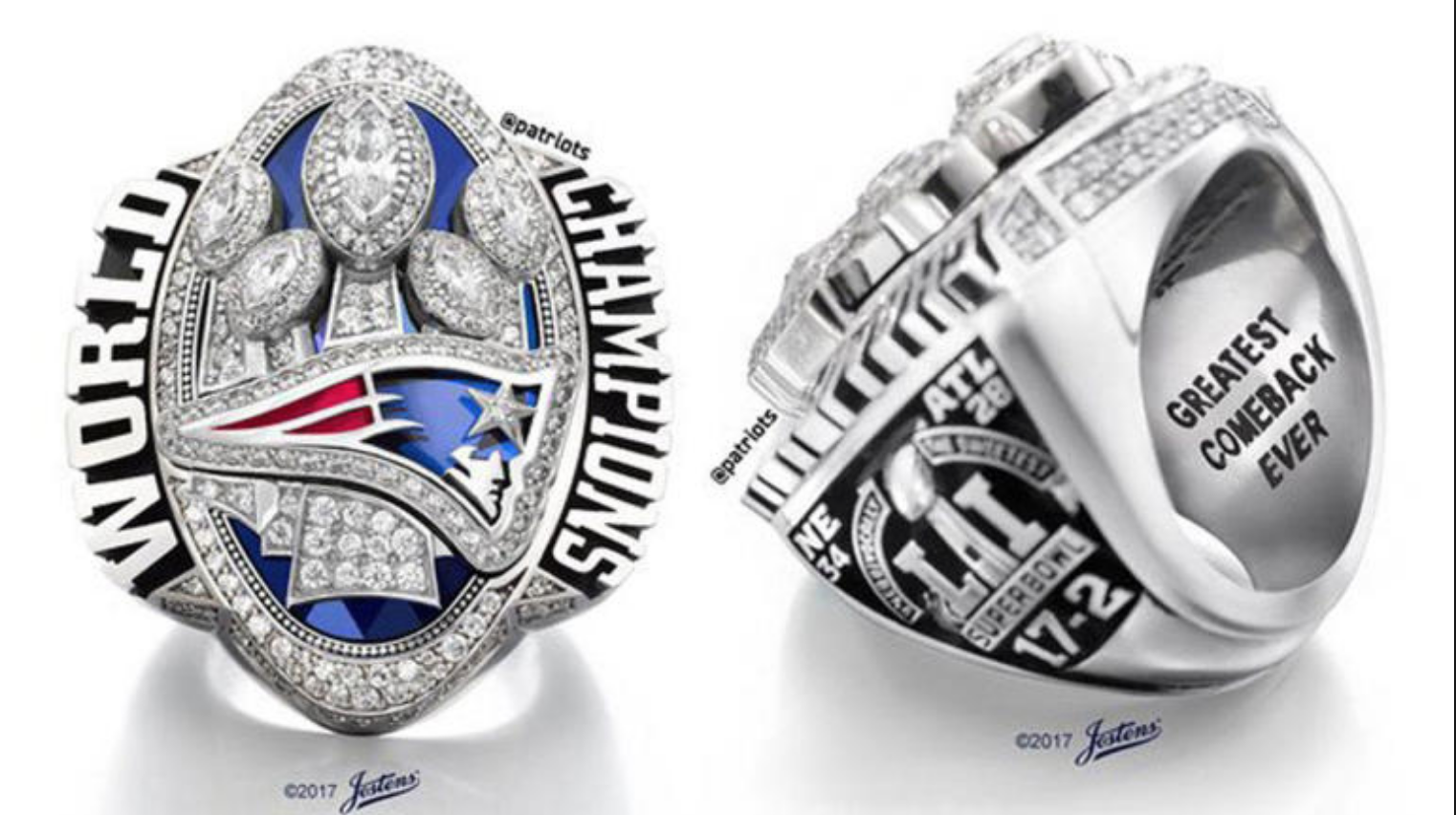 A look at the Patriots' Super Bowl rings through the years NFL