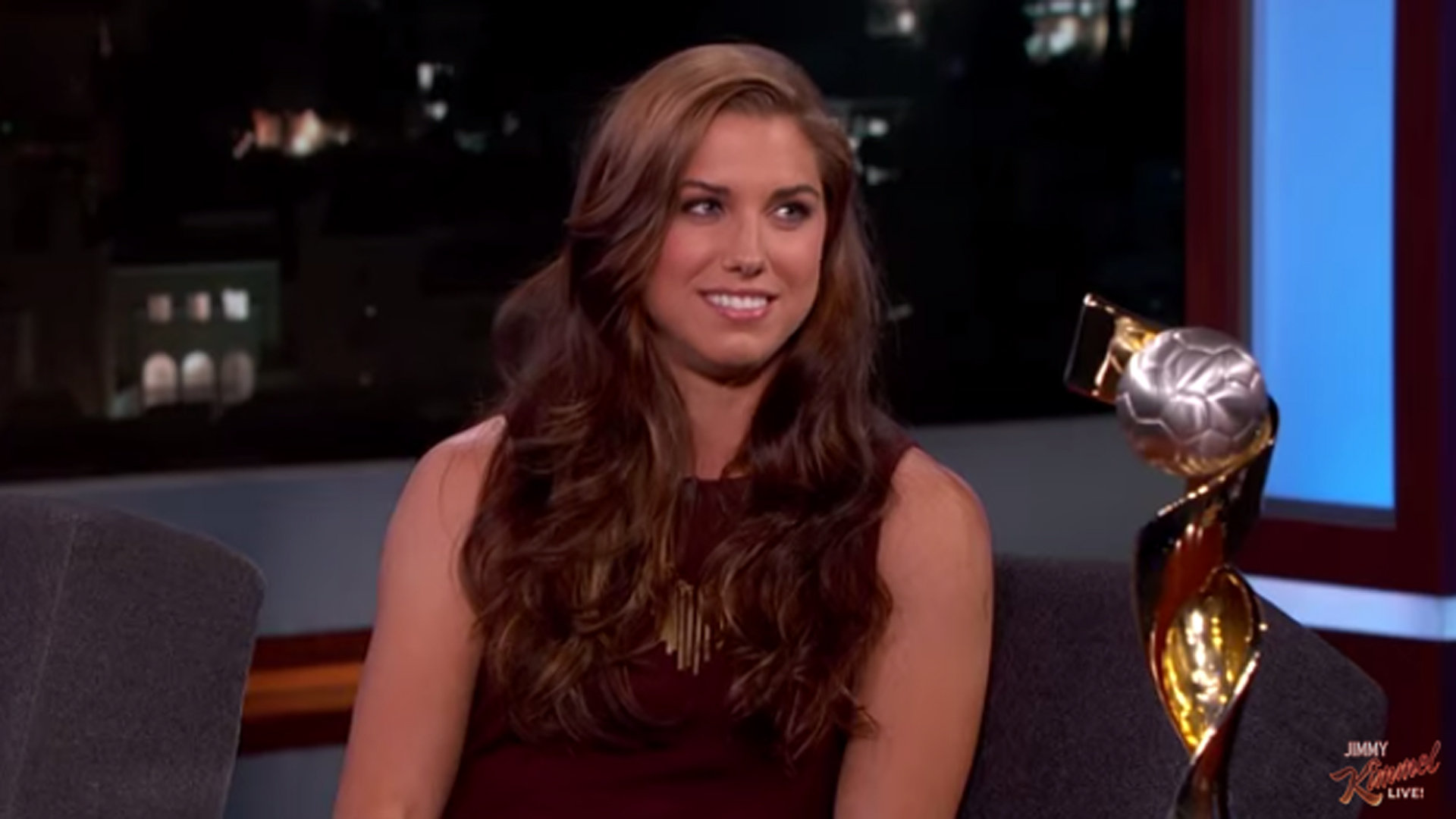 Alex Morgan and Jimmy Kimmel discuss why the World Cup trophy isn't a