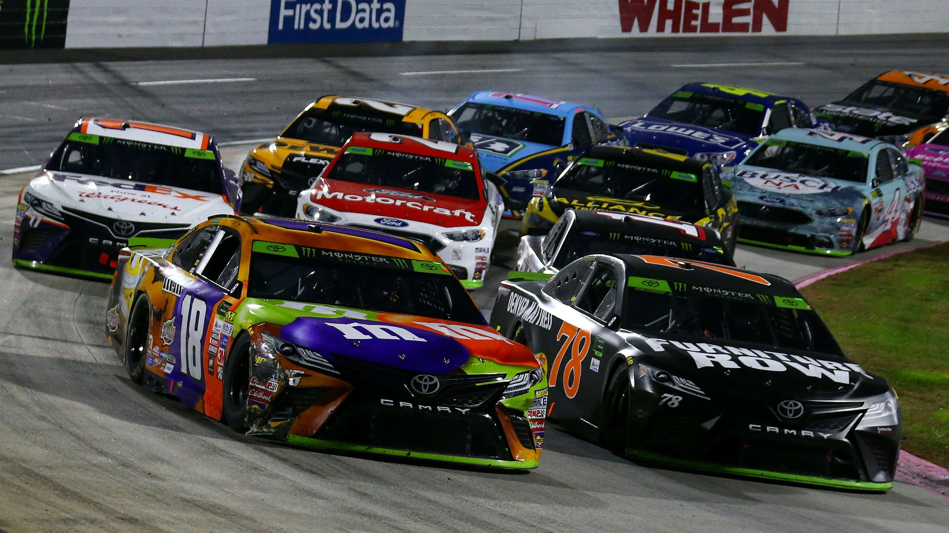 NASCAR at Martinsville: Kyle Busch wins playoff race amid Denny-Chase ...