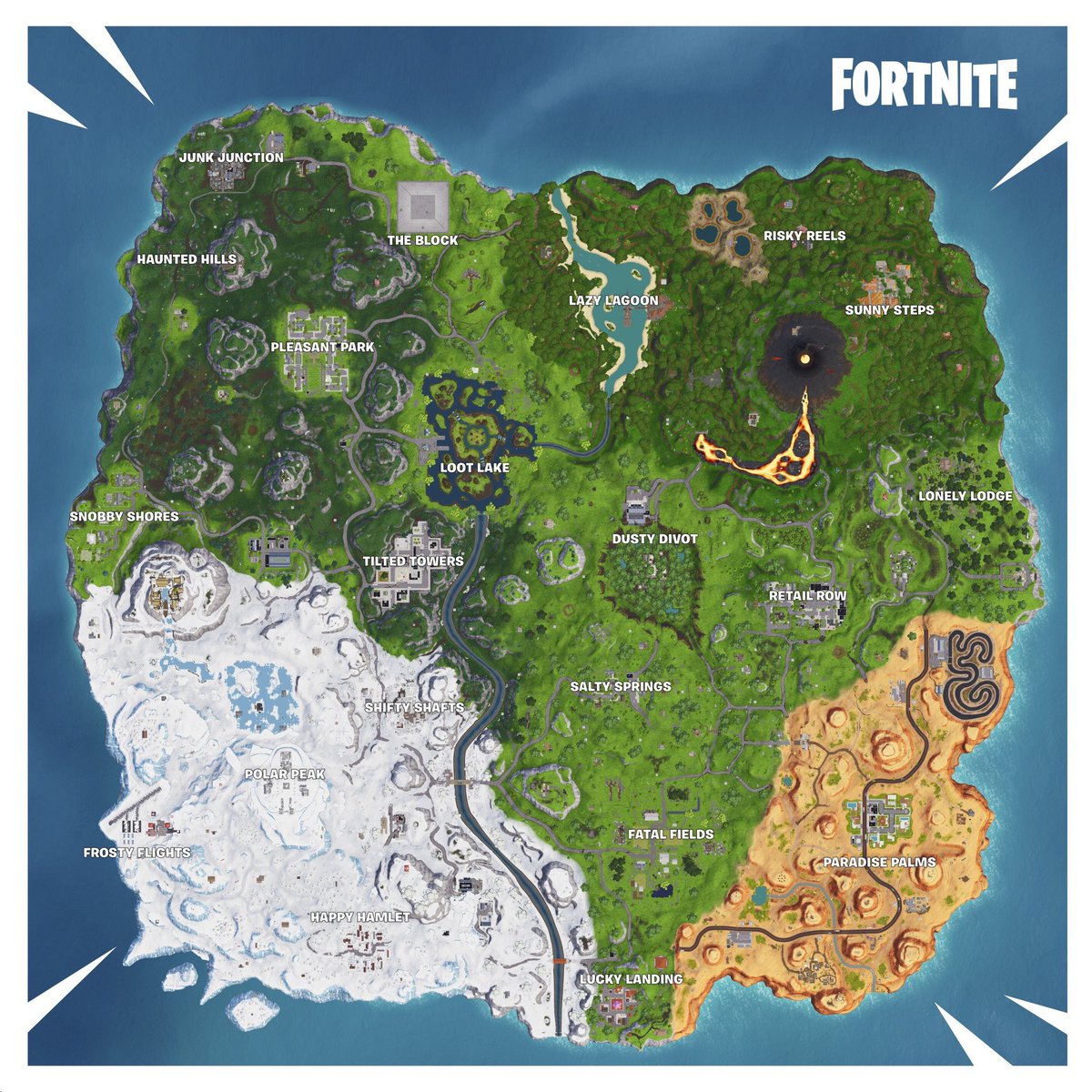 season 8 map - fortnite season 8 hybrid art