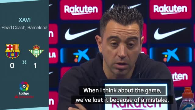 Thumbnail for article: Teleurgestelde Xavi: 'We speelden top en verliezen door een fout'