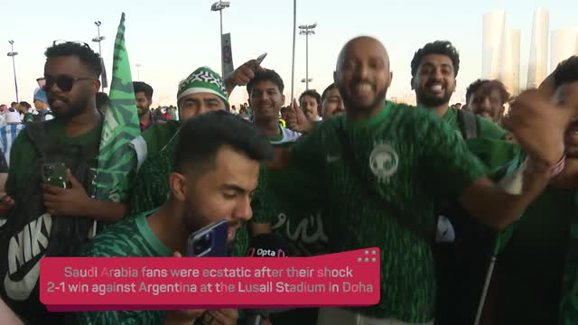 Thumbnail for article: Supporters van Saudi-Arabië door het dolle heen: "Messi, where are you?"