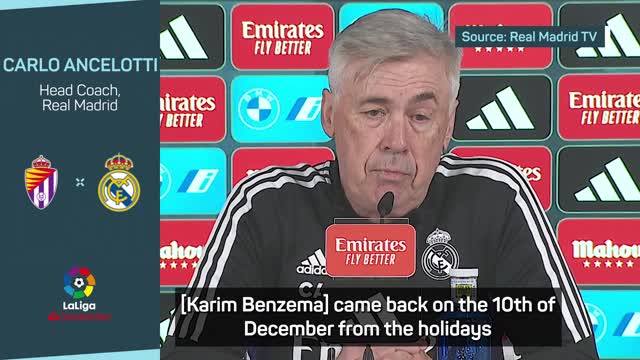 Thumbnail for article: Ancelotti verwacht meer van Benzema: 'Eerste seizoenshelft niet zo goed'