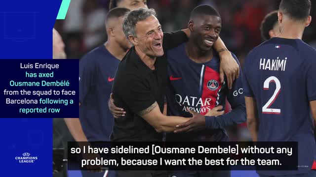 Thumbnail for article: Luis Enrique hard voor gepasseerde Dembélé: 'Probleem naar het team'