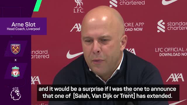 Slot reageert op contractsituaties Van Dijk, Alexander-Arnold en Salah            