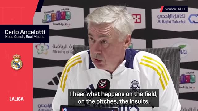 Ancelotti springt op de bres voor Vinícius Júnior: 'De schorsing is onterecht'